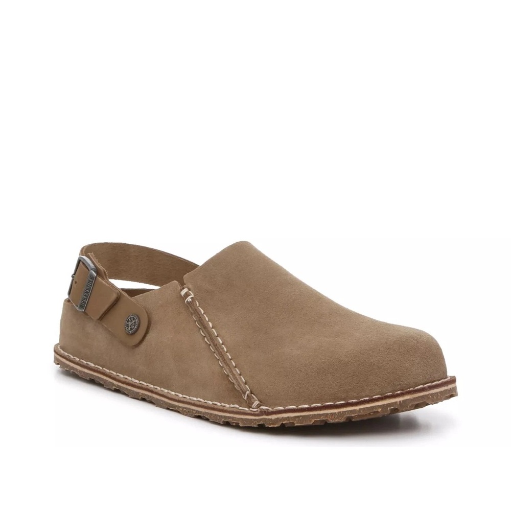 Birkenstock Men's Size 12 Lutry Grey Taupe  Suede Sandals